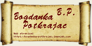 Bogdanka Potkrajac vizit kartica
